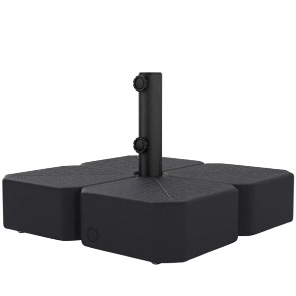 Outdoor Umbrella Base with Wheels - Fits 1.5" & 1.89" Poles