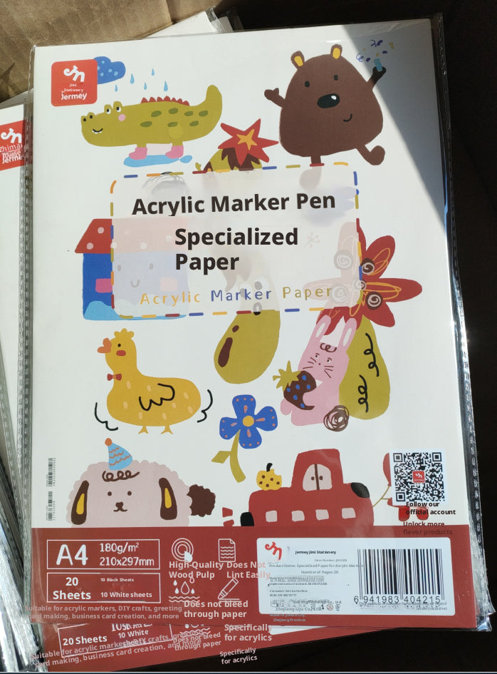 Kids Marker Painting Book with Cartoon Models, 20 Sheets, 1 Book