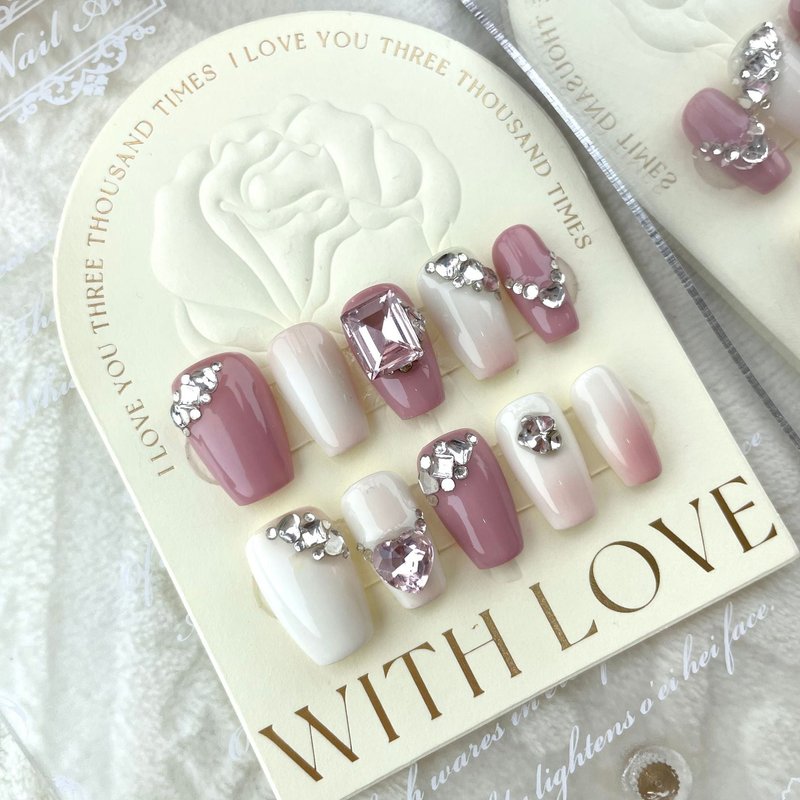 Removable Nail Stickers with Glue - Multiple Sizes