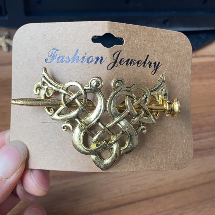 Retro Alloy Ethnic Style Antique Hairpin Hair Accessory - Metal U-Shape