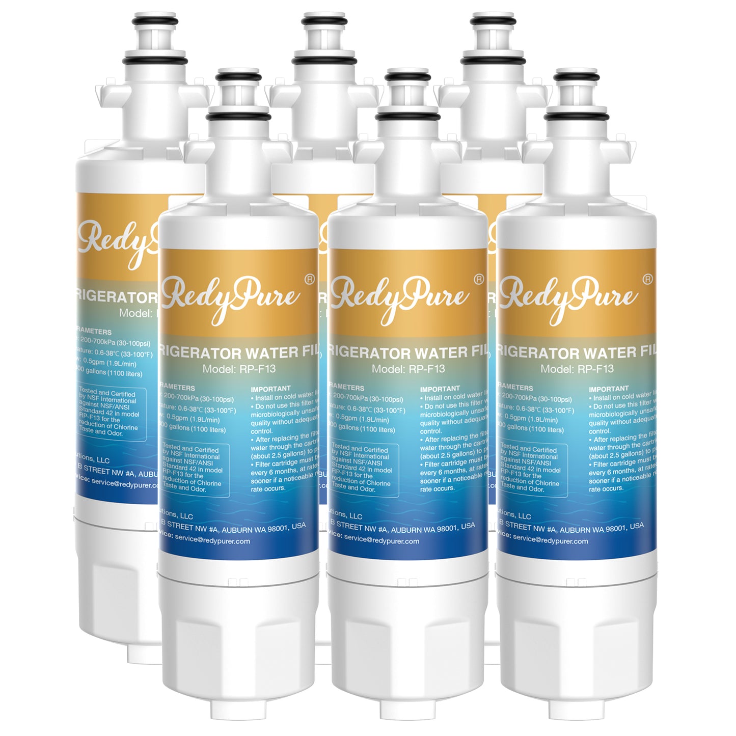 LG Refrigerator Water Filter Replacement - 6 Pack Compatible Models