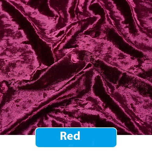 Multicolor Stretch Diamond Velvet Fabric for Craft & Upholstery - 1m, 150D