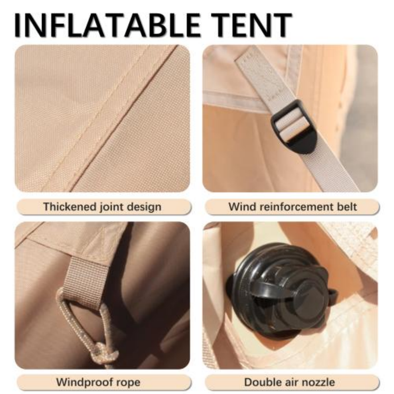 Inflatable Camping Tent for 4-6 People - Waterproof & Easy Setup