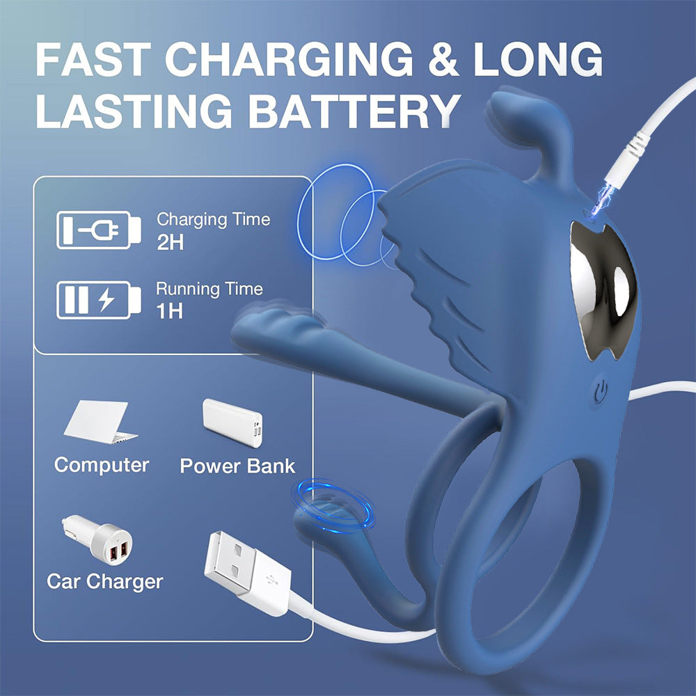 Wireless Remote Control Ring for Home & Garden Storage - Black, Light Blue