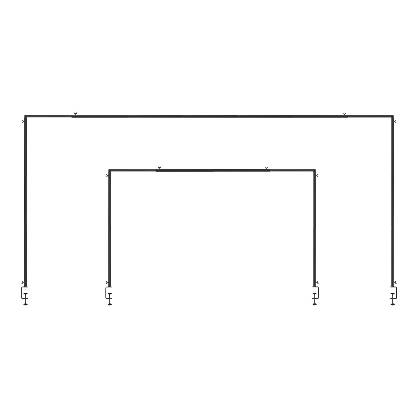 Adjustable Table Rod Stand with Clamps - Balloon Garland Decor