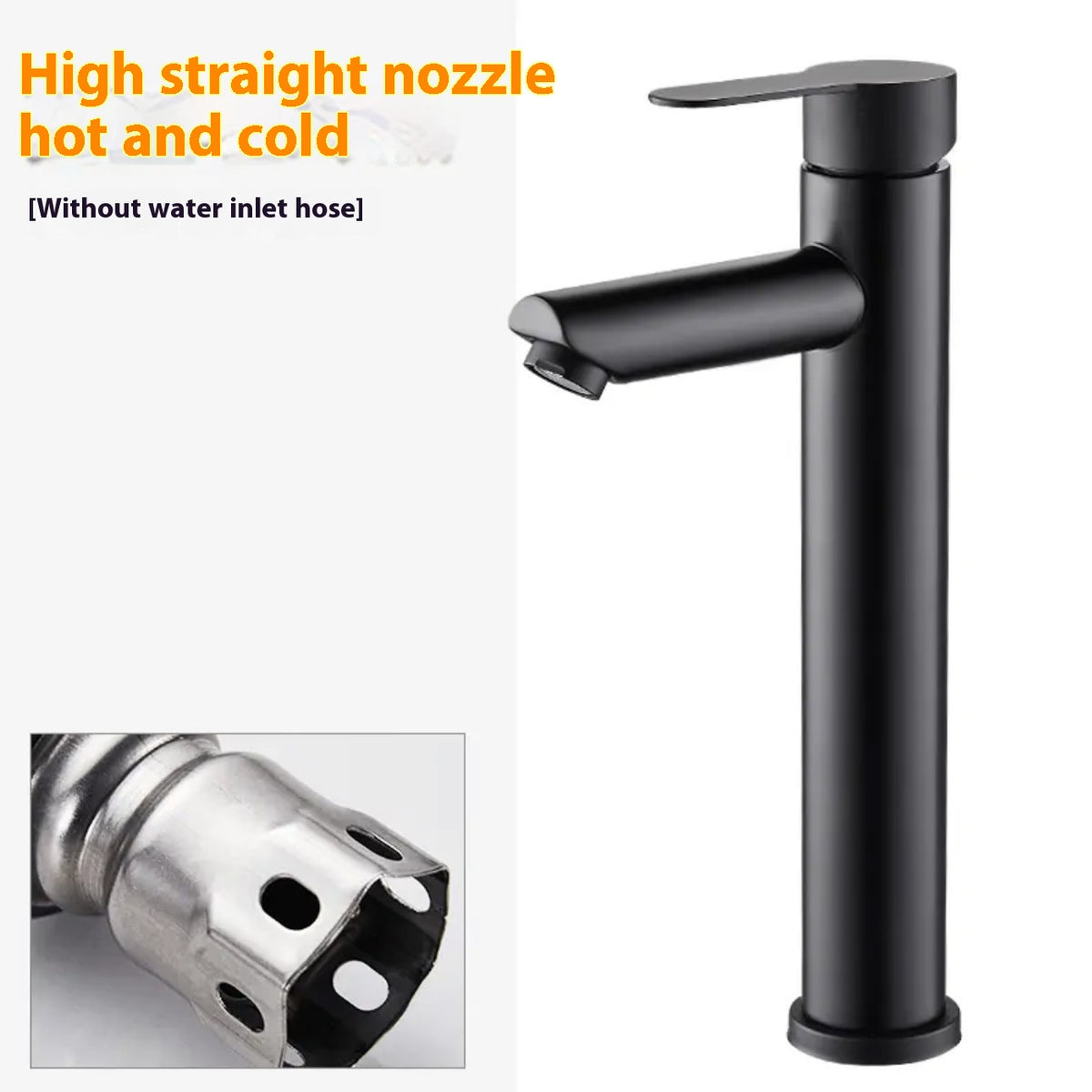 Stainless Steel Bathroom Basin Faucet Hot and Cold Water Mixer
