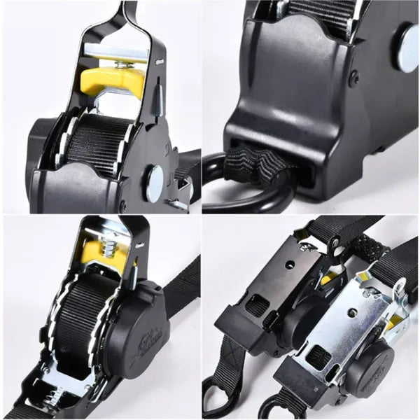 Automatic Cargo Strap with Retractable Webbing - Heavy Duty Tensioner