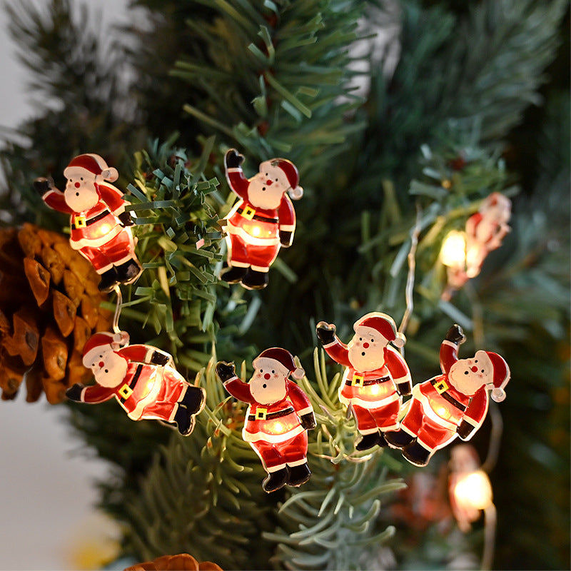 Christmas Santa Claus String Lights - Decorative Holiday LED Lighting