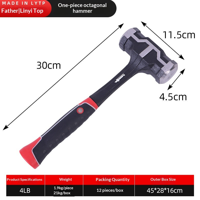 High-Carbon Steel Forged Hammer for Industrial & Household Use - Multiple Sizes