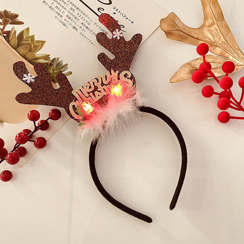 Christmas Light Headband for Women – Snowflake & Holiday Styles