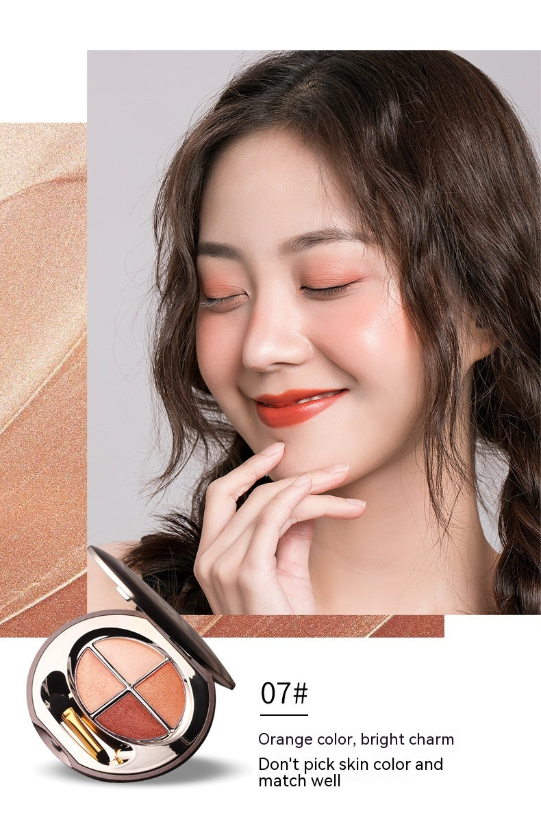 Colorful Eyeshadow Palette with Shimmering Powder Waterproof Glitter - 8.5g