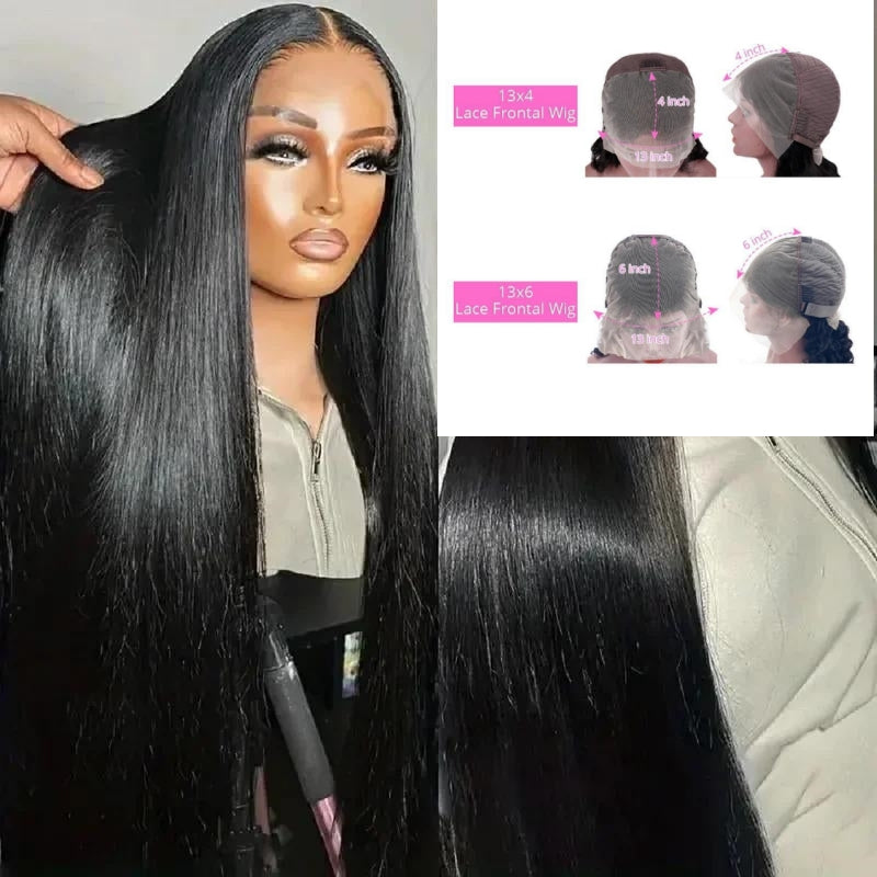 Long Lace Front Wig for Halloween and Christmas - 13x4 HD Synthetic Hair