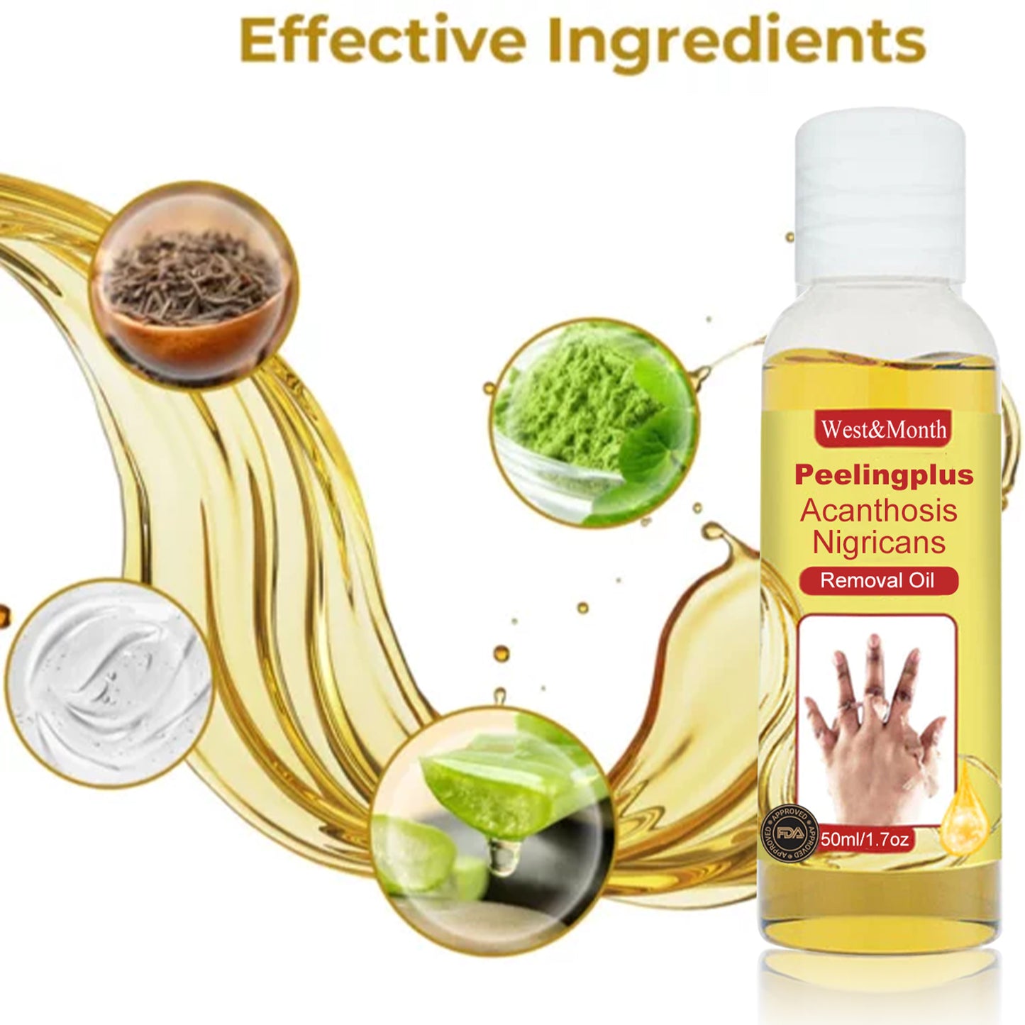 Acanthosis Nigricans Removal Oil - 50ml Brightening Exfoliating Skin Care
