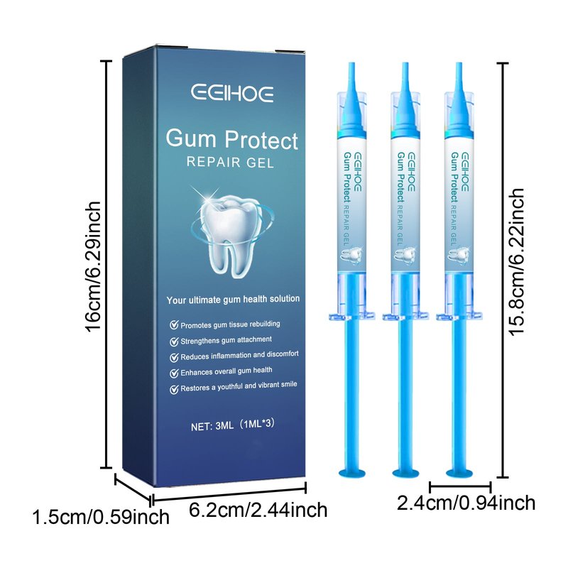Gum Repair Gel with Honeysuckle & Mint - 3 Pack