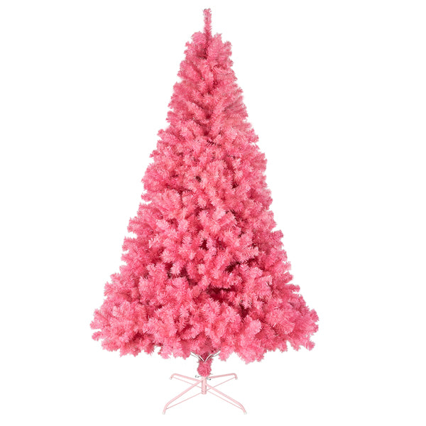6ft Pink PVC Christmas Tree - Lush Holiday Decoration