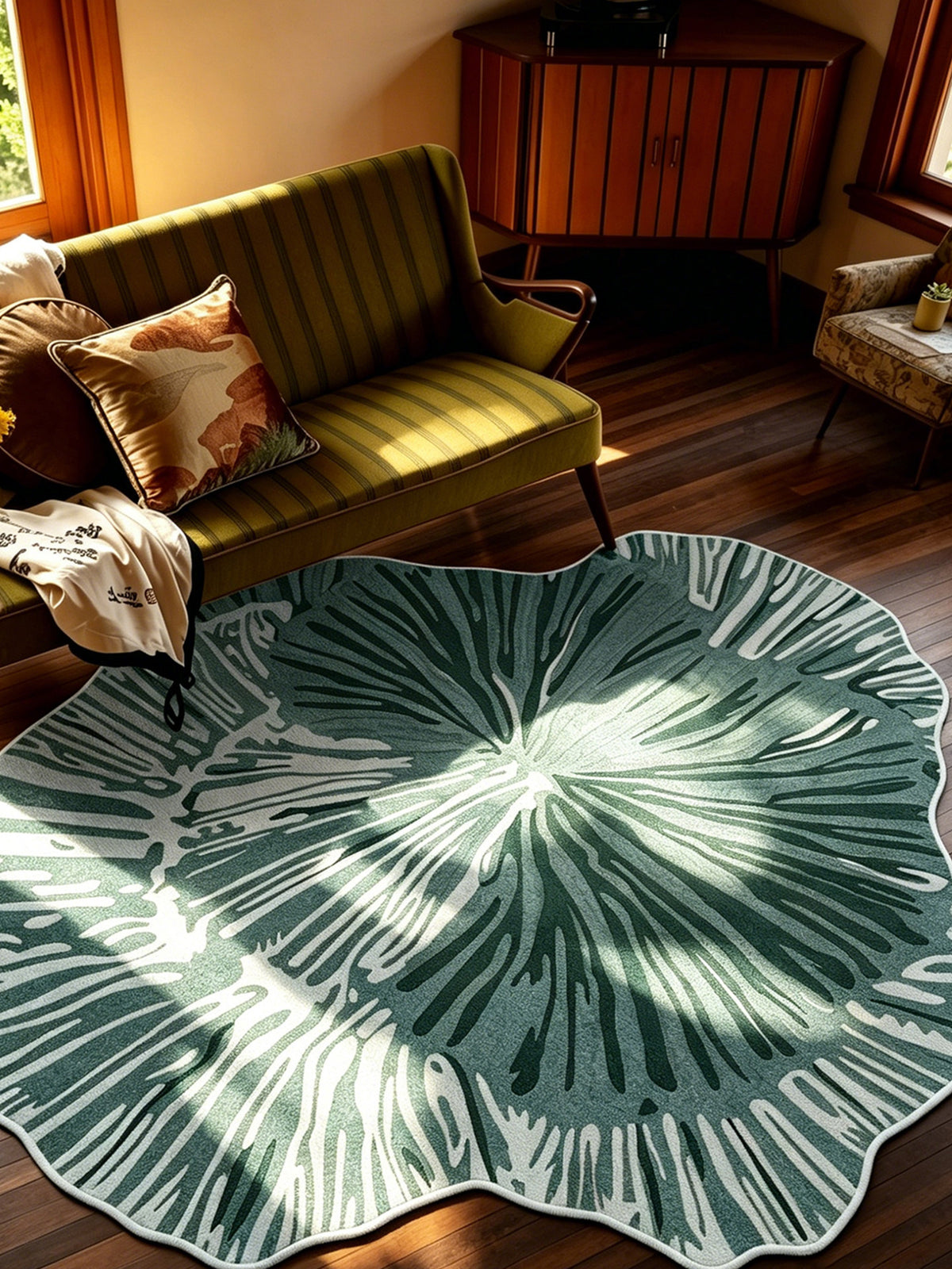 Washable Shaped Floor Mat - Wipeable Carpet for Home & Office