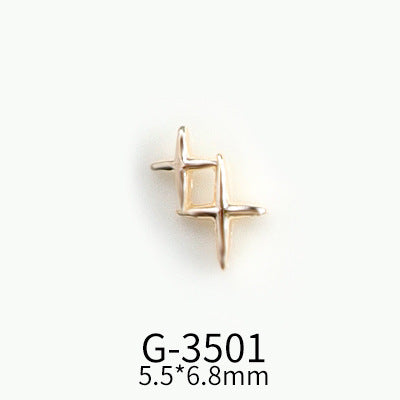 Diamond-Studded Nail Art Accessories with Zircon - Multiple Styles