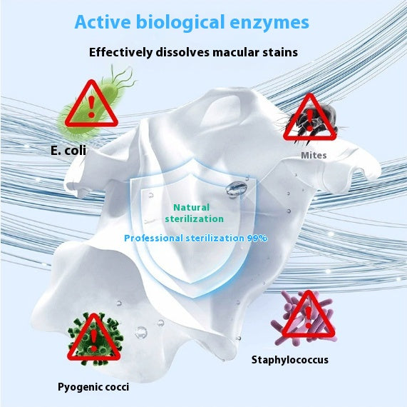 Biological Enzyme Bubble Powder Laundry Detergent for Stain Removal & Deep Cleaning