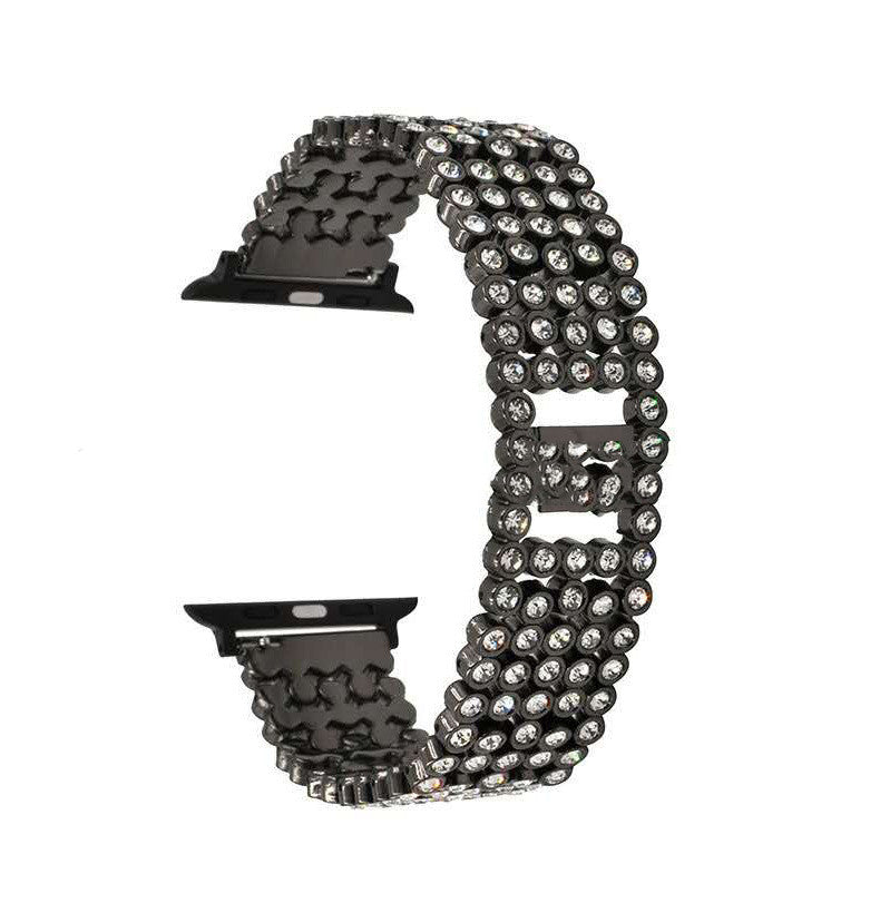 Full Metal Diamond Starry Watch Band for 38/40mm & 42/44mm Watches - Stylish Steel Strap