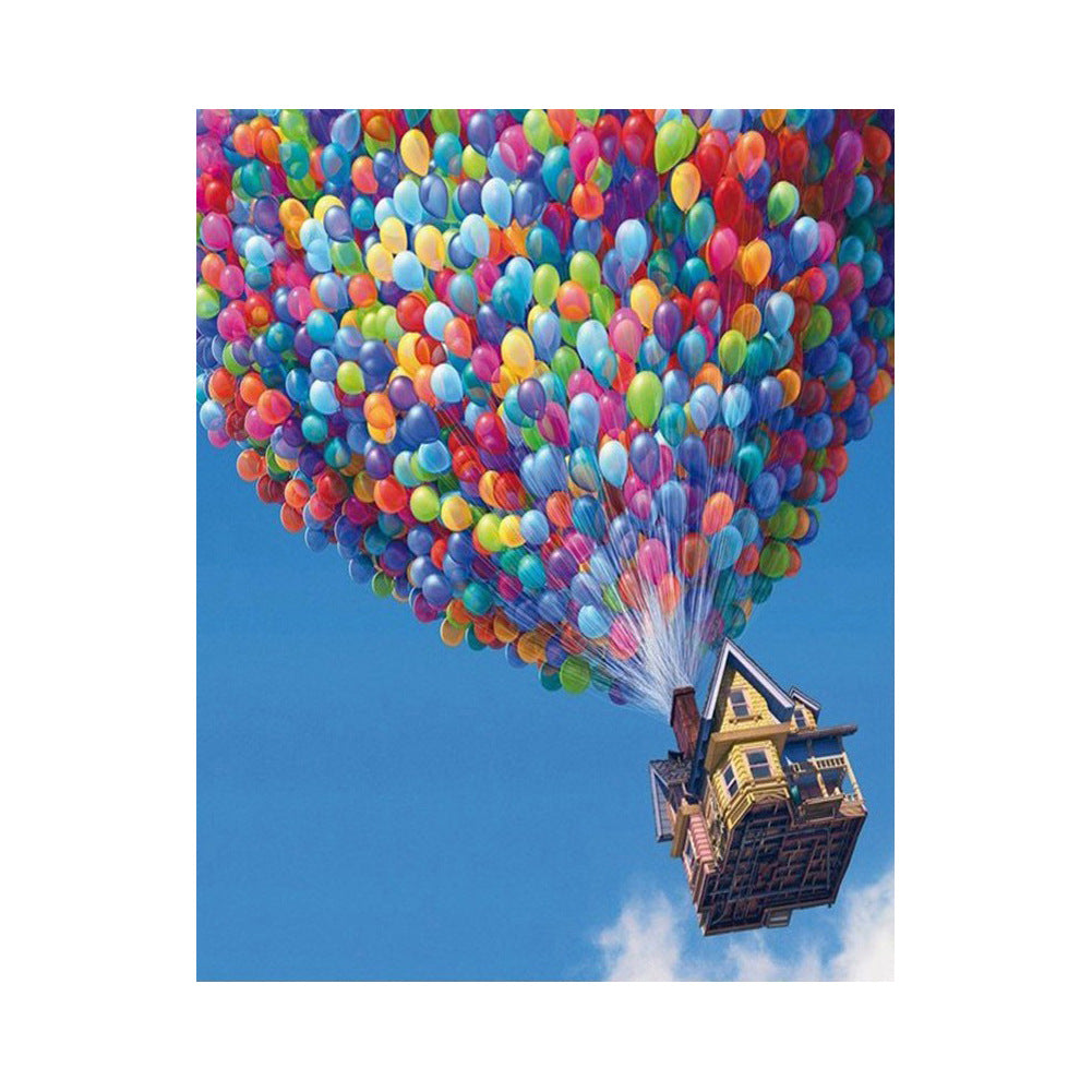 Digital Oil Painting DIY Canvas Art Hot Air Balloon Style 40x50cm