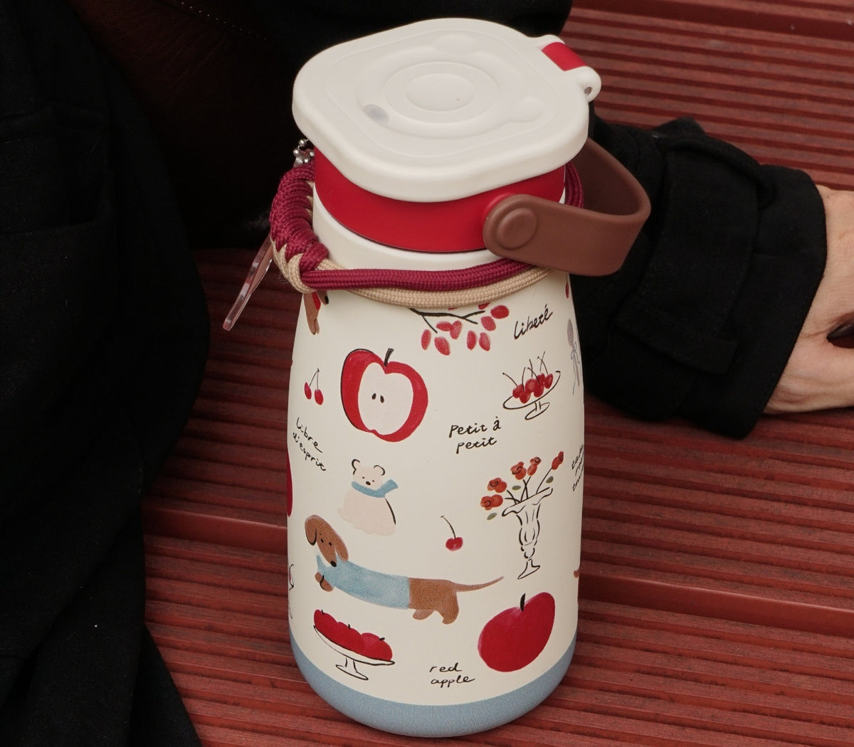 Large Capacity Ceramic-Lined Thermal Mug for Hot Cold Drinks - 600ml & 500ml Options