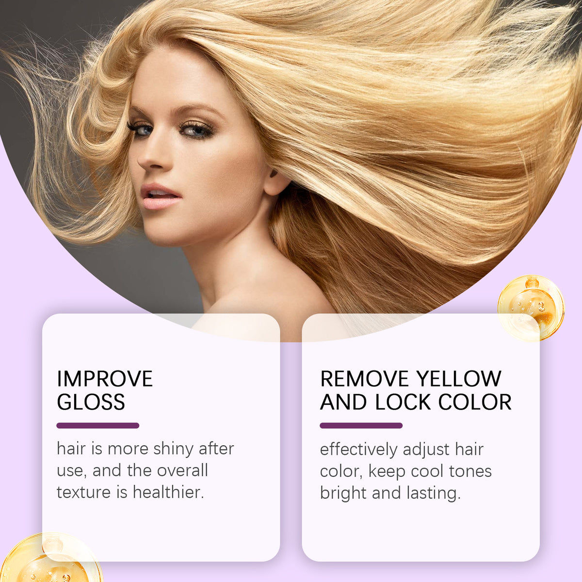 Long Lasting And Does Not Fade Moisturizing Improves Hair Dryness,