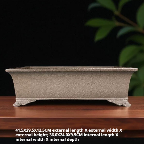 Purple Sand Bonsai Flower Pot 41.5x29.5x12.5cm Classical Garden Planter