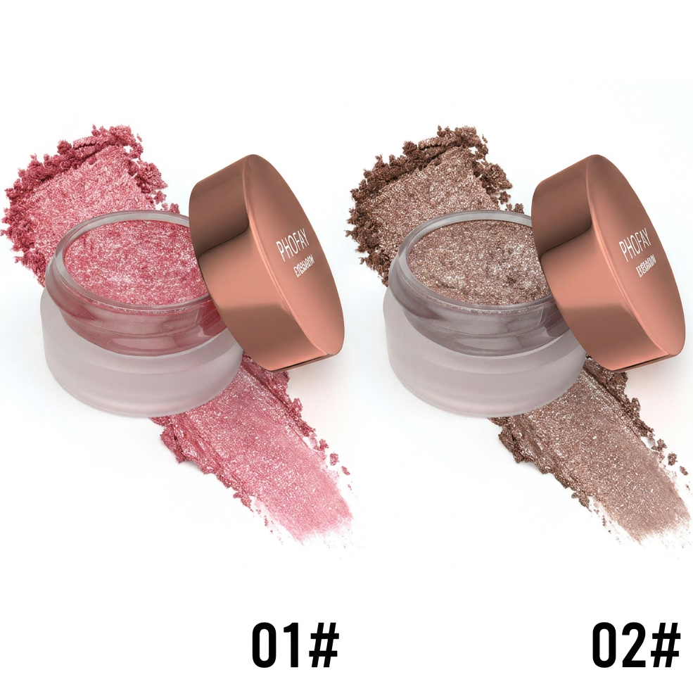 Mashed Potato Eyeshadow - Long-Lasting Iridescent Shimmer Makeup