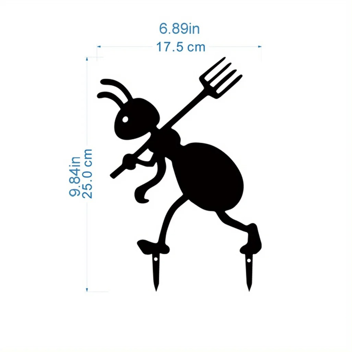 Spooky Iron Ant Garden Decor - Halloween & Christmas Outdoor