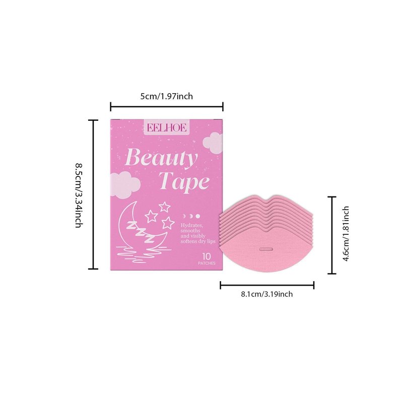 Overnight Lip Care Patches - 10 Piece Hydrogel Mask Set