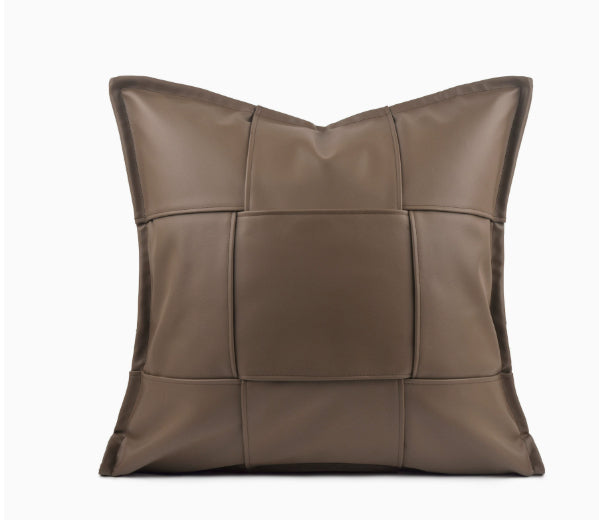 High-Quality Leather Lumbar & Throw Pillows - Modern Home Decor