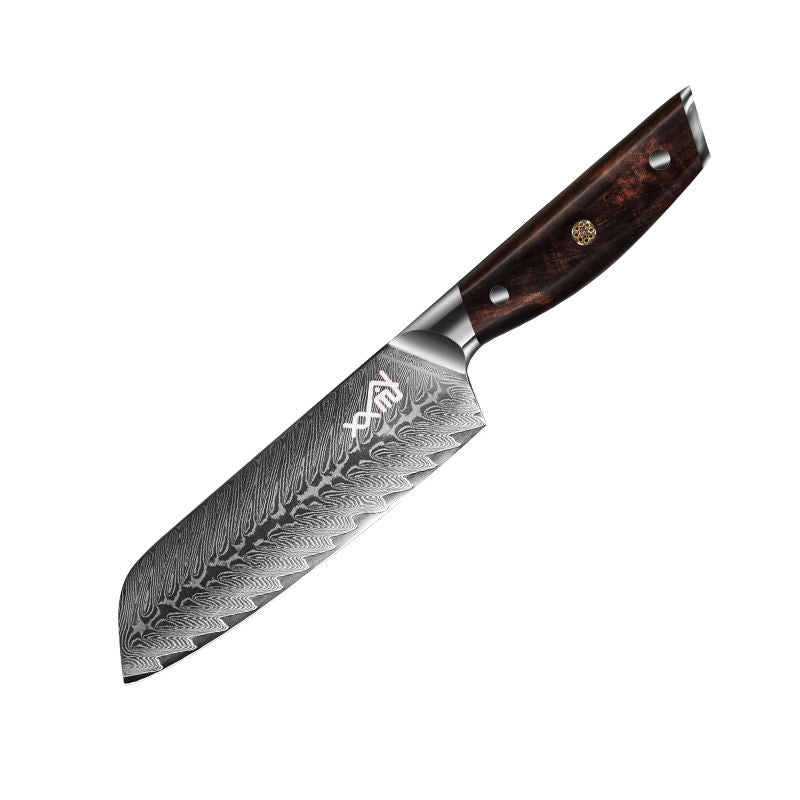Damascus Kitchen Knife for Meat and Fruit Cutting - Versatile Chef's Knife