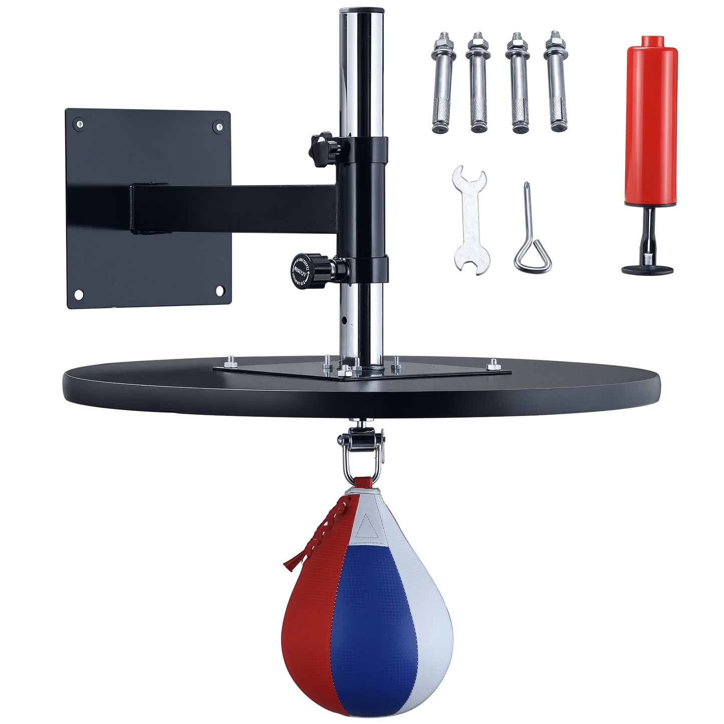 Adjustable Speed Bag Wall Mount - Heavy-Duty Boxing Training Equipment