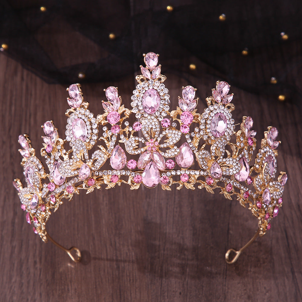 Luxury Bridal Crown Headpiece with Crystal Cross Design for Wedding & Special Occasions