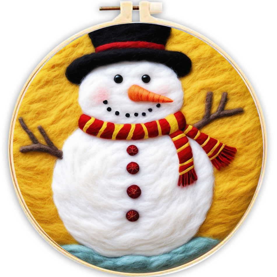 Embroidery Needle Felt Blanket Painting Kit - House Decor & Crafts