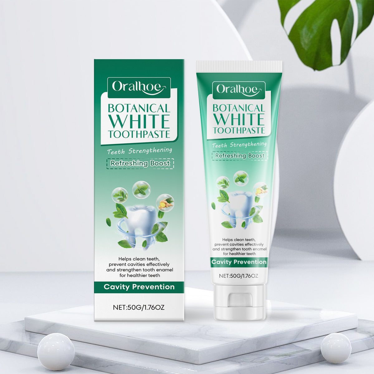 Whitening Toothpaste with Peppermint & Baking Soda 50g
