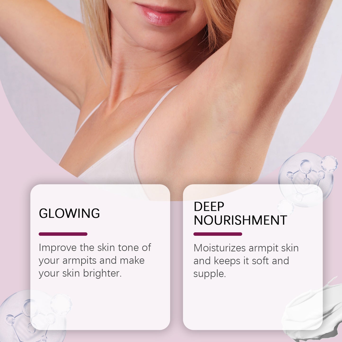 Brightening Underarm Body Cream for Smooth Even Skin Tone - 100g