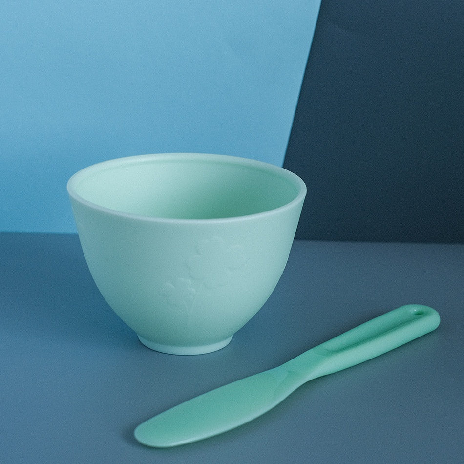 Silicone Mask Bowl and Brush Set for Face Makeup & Skincare