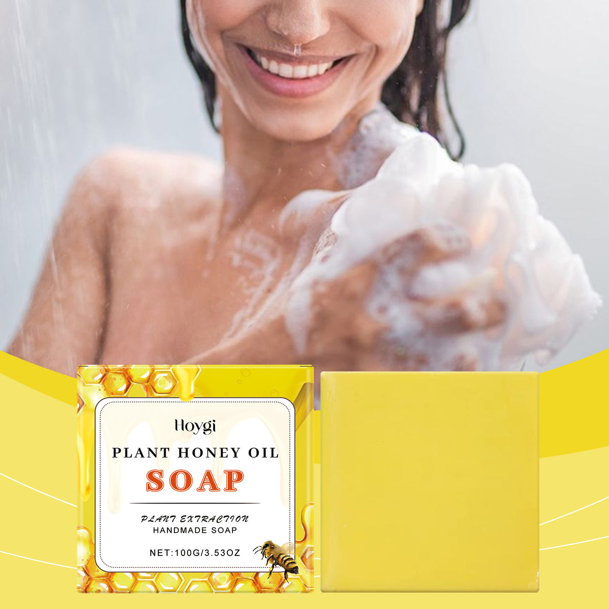 Honey Moisturizing Bath Soap Gentle Nourishing Care