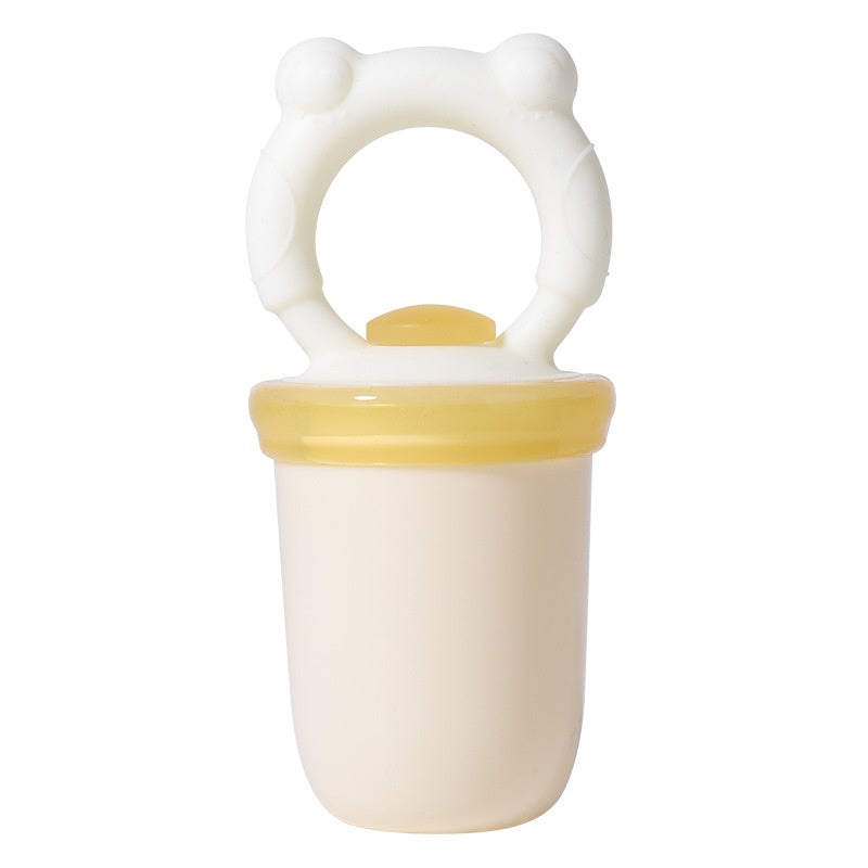 Baby Teething Fruit Puree Feeder - Silicone Baby Snack Sippy Cup