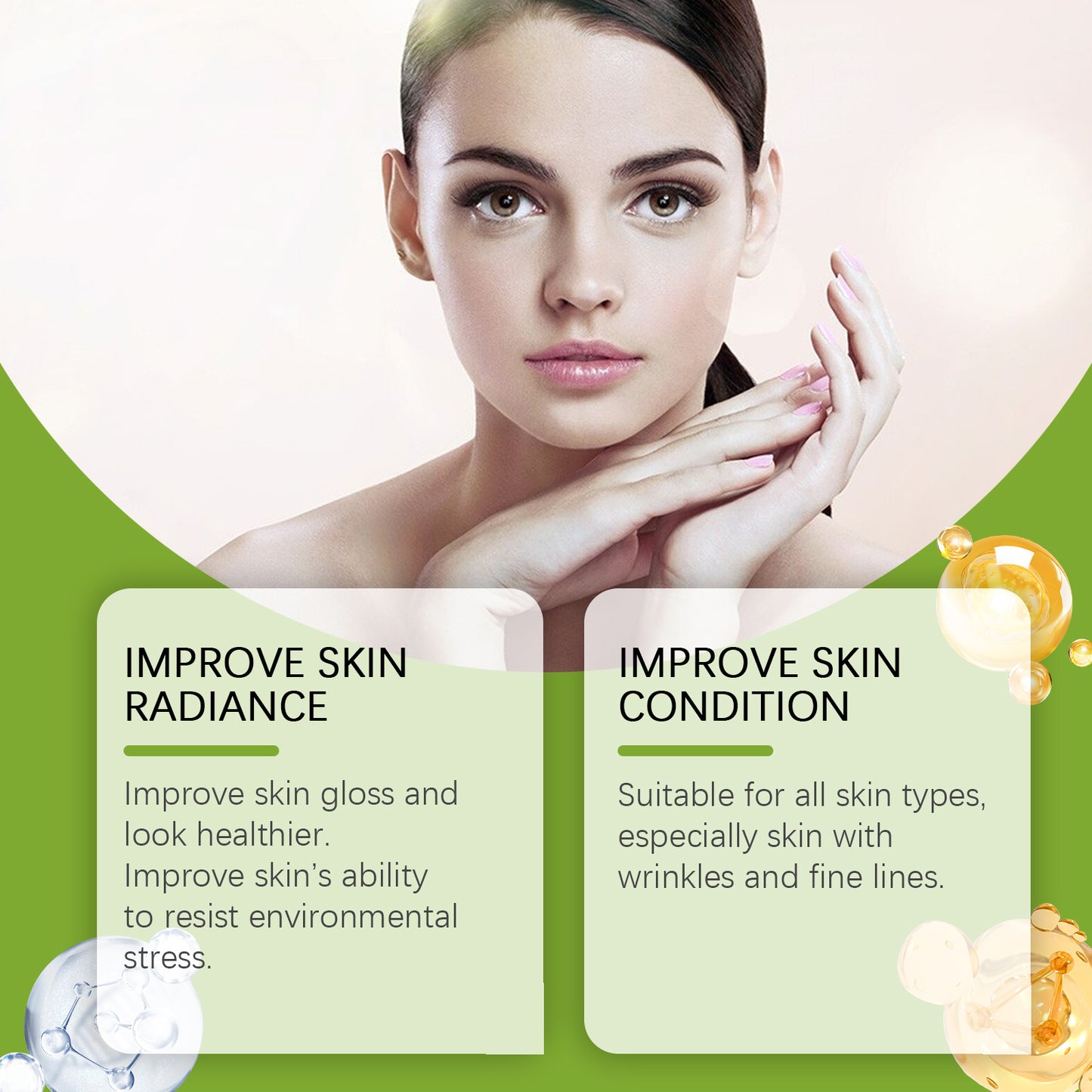 Hydrating Anti-Aging Facial Serum with Glucan and Trehalose