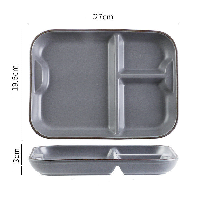 Japanese & Korean Style Ceramic Tableware Set - Dinner Bowls, Plates & Utensils