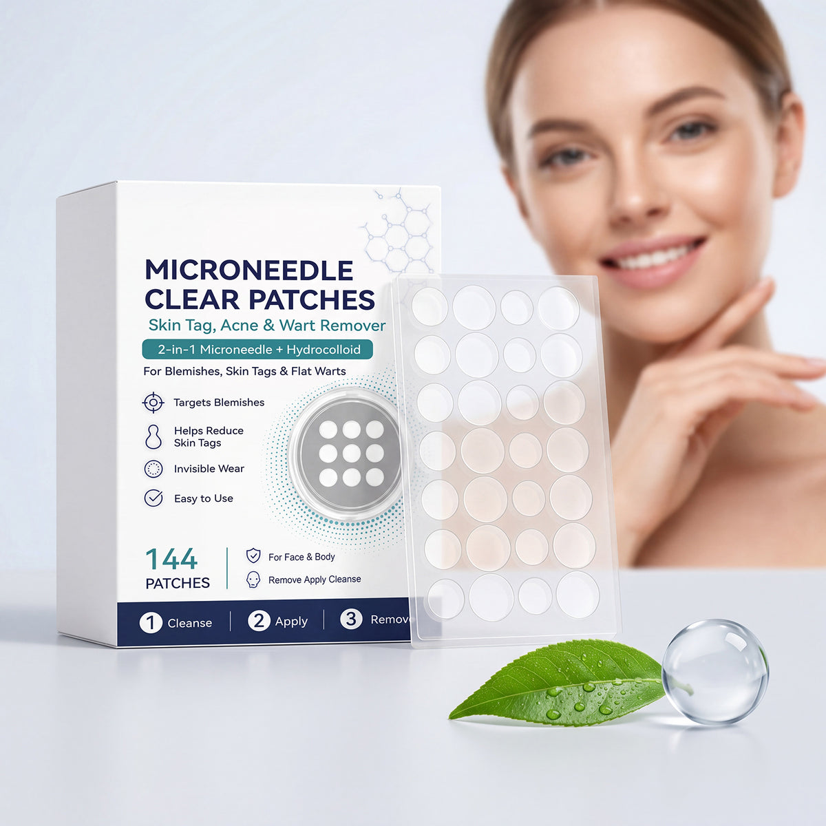 Acne Microneedle Patch - 144 Pieces Per Box