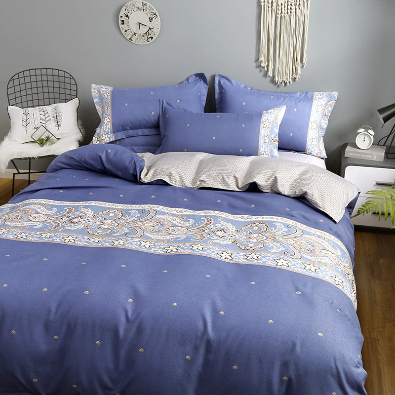 Pure Cotton Bedding Set - Multiple Sizes & Styles, Soft & Comfortable
