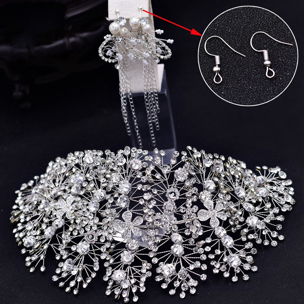 Bridal Headband with Rhinestone Crystals