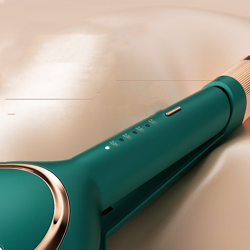 Negative Ion Hair Curling Iron with Tourmaline Ceramic Barrel - Pink/Green