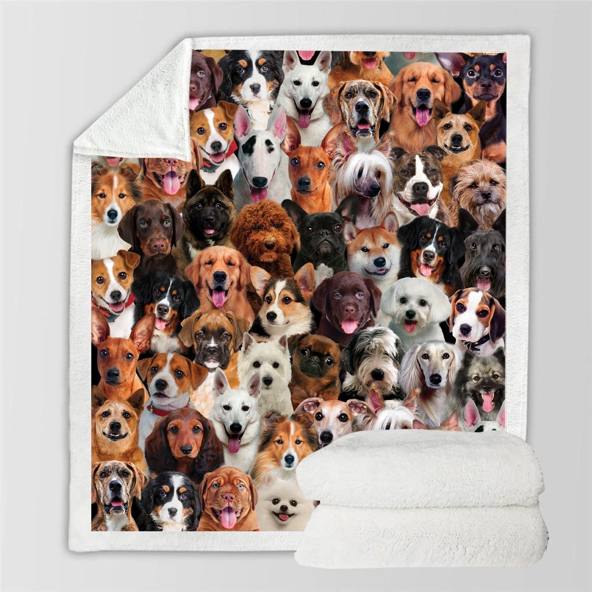 Printed Flannel Pet Dog Blanket - Multiple Sizes & Styles