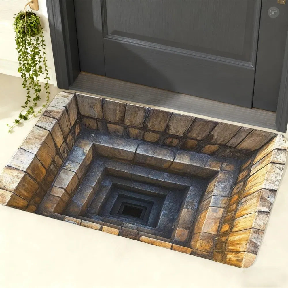 3D Optical Illusion Doormat - Anti-Slip Indoor Outdoor Rug