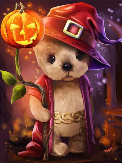 Halloween Diamond Painting Kit - Full Square Cartoon Embroidery Cross Stitch