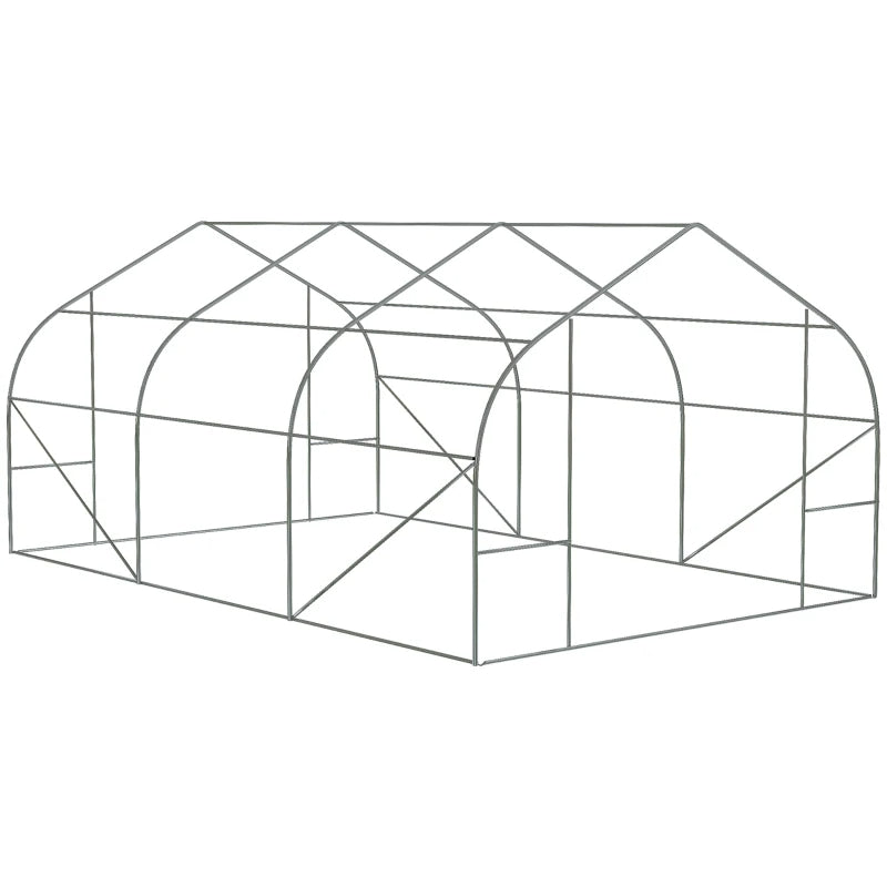 Outdoor Walk-In Tunnel Greenhouse with Windows - Greenhouse Garden Tool